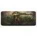 Green 0.1" x 47" L X 19" W Kitchen Mat - East Urban Home Fantasy World Kitchen Mat 0.1 x 19.0 x 47.0 in black/, | 0.1" H X 47" L X 19" W | Wayfair