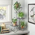 Andover Mills™ Van Houzen Square Multi-Tiered Plant Stand Metal in Black | 30.9 H x 8.6 D in | Wayfair CAE516BD6B134D2CAD83753D2FB00E0B