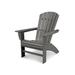 POLYWOOD® Nautical Curveback Adirondack Chair in Gray | 40.5 H x 34.38 W x 34.38 D in | Wayfair AD610GY