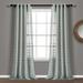 Bridie Grommet Sheer Window Curtain Panels Gray 52X84 Set - Lush Decor 16T004984