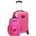 Wisconsin Badgers Deluxe 2-Piece Backpack and Carry-On Set - Pink