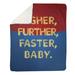 East Urban Home Woman Power Hero Quote Fleece Throw Polyester in Red/Blue | 50 W in | Wayfair 05148746938E44078B8F1E7F97C29963