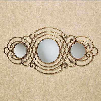 Sanford Mirrored Wall Accent Bronze , Bronze