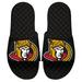 Men's ISlide Black Ottawa Senators Blown Up Logo Slide Sandals