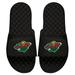 Men's ISlide Black Minnesota Wild Primary Logo Slide Sandals