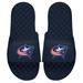 Youth ISlide Navy Columbus Blue Jackets Primary Logo Slide Sandals