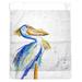 Highland Dunes Polyester Watercolor Pelican Wall Hanging Polyester in Gray | 30 H x 24 W in | Wayfair 09136DEF4BA14F6BB7CD284262DB9EB1