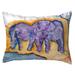 Highland Dunes Schwager Elephants Outdoor Throw Pillow Cover and Insert Polyester/Polyfill blend | 11 H x 14 W x 5 D in | Wayfair