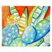Highland Dunes Polyester Cactus III Wall Hanging Polyester in Blue/White/Yellow | 30 H x 24 W in | Wayfair ACB90E7854CC47698F7920C927B4B473