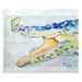 Highland Dunes Polyester Crocodile and Frog Wall Hanging Polyester in White | 30 H x 24 W in | Wayfair 61316A3442644D0190D3835B95878FED