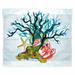 Highland Dunes Polyester Starfish Coral Shells Wall Hanging Polyester in White | 30 H x 24 W in | Wayfair 39A4E231D7DA4E148CB8F161CC0F88C3