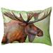 Highland Dunes Sepviva Moose Indoor/Outdoor Lumbar Pillow Polyester/Polyfill blend | 11 H x 14 W x 5 D in | Wayfair