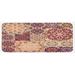 Brown 0.1" x 47" L X 19" W Kitchen Mat - East Urban Home Antique Traditional Ceramic Tiles Ornamental Moroccan Image Print Dried Rose Ivory Kitchen Mat 0.1 x 19.0 x 47.0 D | Wayfair