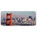 Blue 0.1 x 19 x 47 in Kitchen Mat - East Urban Home San Francisco Bridge & Cityscape Metropolis Financial District Orange Baby White Kitchen Mat, | Wayfair