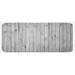 Black 0.1 x 19 W in Kitchen Mat - East Urban Home Vertical Lines Wooden Board Background Black & White Tone Vintage Planks Picture Grey Kitchen Mat Synthetics | Wayfair