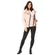 Roman Originals Women Faux Fur Collar Padded Coat - Ladies Puffer Jacket with Pockets Asymmetric Diagonal Zip Comfy Day Casual Autumn Winter Thick Lined Fashion Bubble Biker - Pink - Size 12