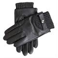 Dents Buxton Men's Touchscreen Leather Gloves BLACK/CHARCOAL M