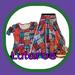 Lularoe Dresses | Lularoe Nwot Nicole Dress Bright Colors | Color: Blue/Purple | Size: L