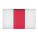 White 24 x 0.4 in Area Rug - East Urban Home Kansas City Football Stripes Poly Red Area Rug Chenille | 24 W x 0.4 D in | Wayfair