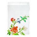 Betsy Drake Interiors Bird & Flowers 2-Sided Garden Flag, Synthetic in White | 18 H x 12.5 W in | Wayfair FL1103