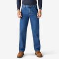 Dickies Men's Relaxed Fit Carpenter Jeans - Stonewashed Indigo Blue Size 33 34 (19294)