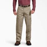 Dickies Men's Active Waist Regular Fit Cargo Pants - Desert Sand Size 34 X (WP849)