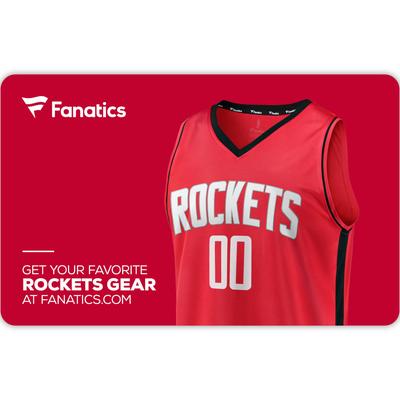 Houston Rockets Fanatics eGift Card ($10 - $500)