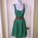 Nine West Dresses | Euc Nine West Sleeveless Dress W/ Belt | Color: Green | Size: 4
