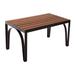 Emissary Home and Garden Brighton Wood and Metal Potting Bench Wood/Metal in Black/Brown | 19 H x 19 W x 36 D in | Wayfair 2130BK