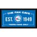 Philadelphia 76ers Framed 10" x 20" Fan Cave Collage