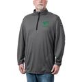 Men's Franchise Club Gray North Texas Mean Green Flow Thermatec Quarter-Zip Pullover Jacket