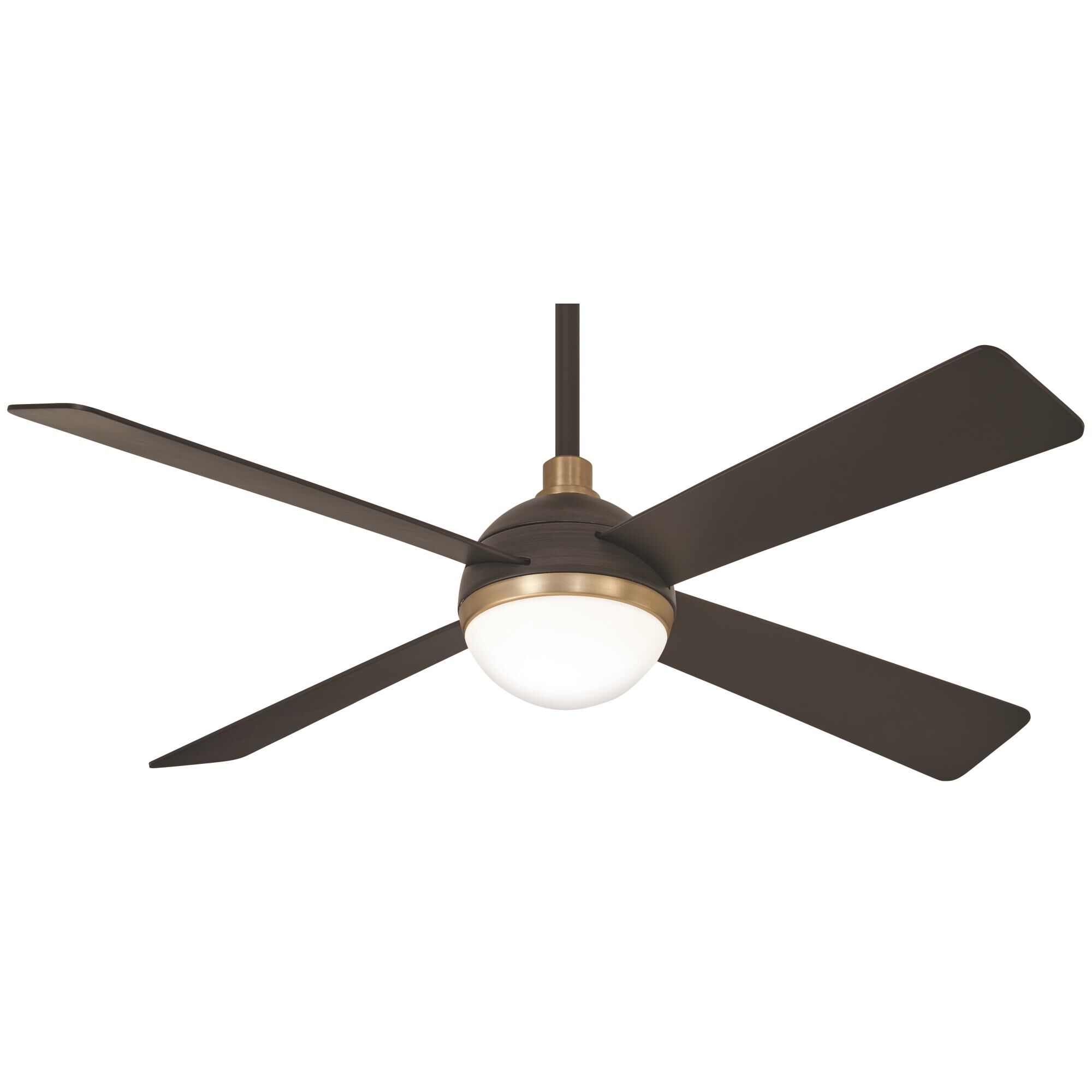 Minka Aire Orb 54 Inch Ceiling Fan with Light Kit - F623L-BC/SBR