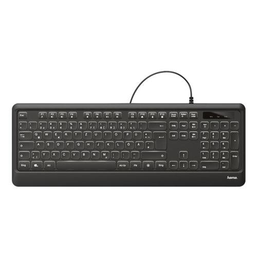 Beleuchtete Tastatur »KC-550« schwarz, Hama