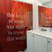 East Urban Home Faux Gemstone Travel Love Quote Shower Curtain Set Polyester in Red/Orange/Brown | 74 H x 71 W in | Wayfair