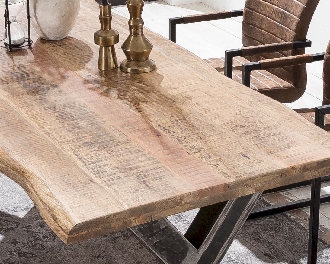 SIT Tops & Tables Tischplatte Mango Massiv 100x240 cm