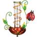 Regal Art & Gift 12503 - Ladybug Solar Rain Gauge Garden Stake Ornament