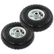 Festnight Sack Truck Wheels 2 pcs Rubber 4.10/3.50-4 (260x83)