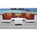 Miami 7 Piece Outdoor Wicker Patio Furniture Set 07d in Terracotta - TK Classics Miami-07D-Terracotta