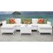 Miami 7 Piece Outdoor Wicker Patio Furniture Set 07b in Sail White - TK Classics Miami-07B