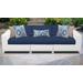 Miami 3 Piece Outdoor Wicker Patio Furniture Set 03c in Navy - TK Classics Miami-03C-Navy