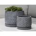 Campania International Marguerite 8 - Piece Terracotta Pot Planter Set Clay & Terracotta in Gray | 9.5 H x 12 W x 12 D in | Wayfair 2254-15008