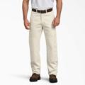 Dickies Men's Relaxed Fit Double Knee Carpenter Painter's Pants - Natural Beige Size 30 32 (2053)