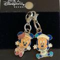 Disney Jewelry | Disney Babies Nautical Mickey Minnie Mouse Charm Dcl Cruise Nautical Zipper Pull | Color: Blue/Pink | Size: Os