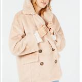 Free People Jackets & Coats | Free People Kate Faux Fur Double Breasted Jacket | Color: Cream | Size: M