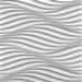 A La Maison Ceilings Wind 23.5" x 23.5" Seamless Glue-up 3D Wall Panels in Brown/White | 1.2 D in | Wayfair WD-SWP-PW