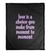 East Urban Home Love Is A Choice Quote Chalkboard Style Fleece Blanket Fleece/Microfiber in Black | 60 W in | Wayfair