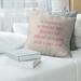 East Urban Home Stay Hungry Quote Linen Pillow Cover Linen in Red/White | 14 H x 14 W x 0.5 D in | Wayfair 7695C5BEB2894D57AE6FB0F12FEA8405