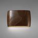 Latitude Run® Anny 1-Light LED Wall Sconce Ceramic/Metal in White/Brown | 9.75 H x 16 W x 4 D in | Wayfair AB3A73718EA749F187686AB5FEC935C7