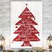 The Holiday Aisle® Holly Jolly Christmas Tree - Wrapped Canvas Print Metal in Red | 40 H x 30 W in | Wayfair 3FD37A1A19CC473A85CA4B13D8F4379E