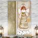 The Holiday Aisle® Cloud Angel w/ Star by Parvez Taj - Wrapped Canvas Print Canvas, Solid Wood in Brown/Green | 20 H x 16 W x 1 D in | Wayfair